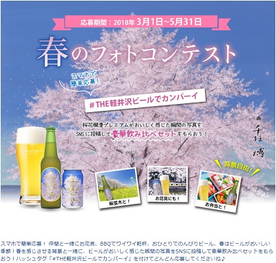 THE軽井沢ビールでカンパーイ 春のフォトコンテスト
